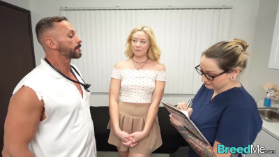 Fertile blonde River Lynn wants her doctor to cum inside her