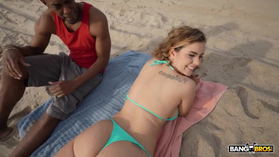 Jessie Rogers gets picked up at the beach then banged at home